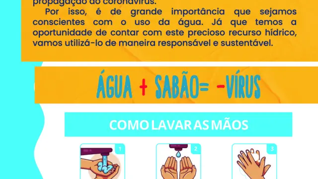 Prefeitura realiza ação sobre o combate á covid - 19 e sobre o Dia Mundial da Água