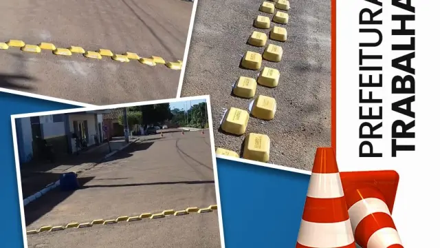 Prefeitura investe na instalação de tachões, também conhecido como olho de gato, em ruas e avenidas da cidade.