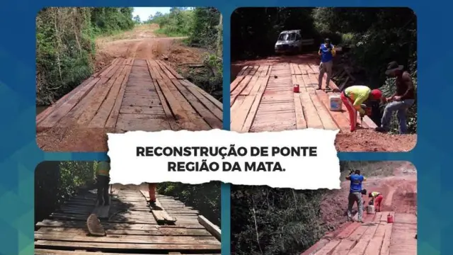 Reconstrução de Ponte Região da Mata!